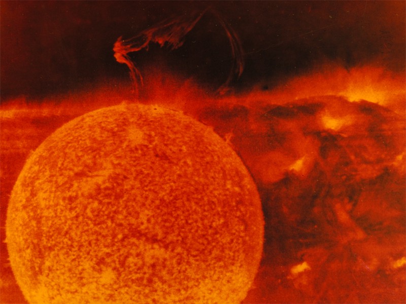 Sun with Large Solar Eruption
